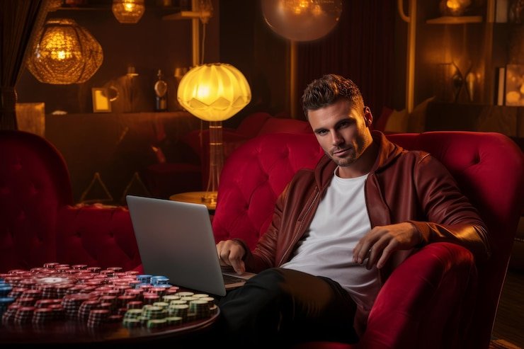 Posisi Meja dan Blind Structure Posisi pemain di meja Texas Poker menunjukkan dealer button dan blind positions